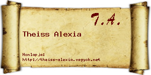 Theiss Alexia névjegykártya